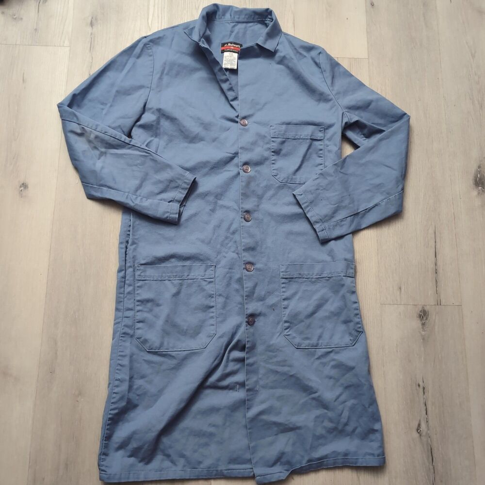 Bulwark FR Lab Coat Size Small Light Blue Bulwark Lab Coat